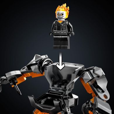 LEGO Marvel, Robot si motocicleta Calaretul fantoma, 76245