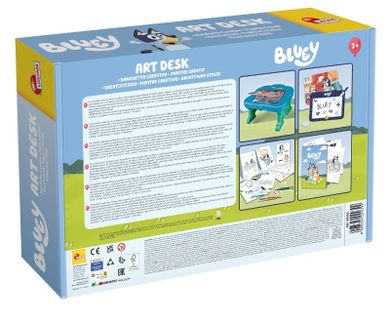 Lisciani, Bluey, Art Desk, masa de arta, set creativ