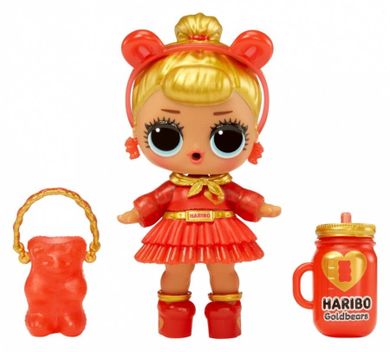 L.O.L. Surprise Loves Mini Sweets X Haribo, Goldbears, valiza si 3 papusi fashion
