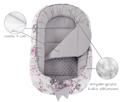 Medi Partners, Aparatoare de vise, Flori, babynest, gri