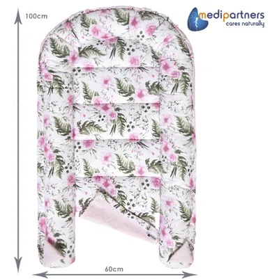 Medi Partners, Flori, babynest, set 5 piese, roz