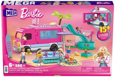 MEGA Barbie, Aventura in rulota de vis, set de cuburi, 580 elemente