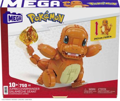 MEGA Pokemon, Charmander, set de constructie, 750 piese