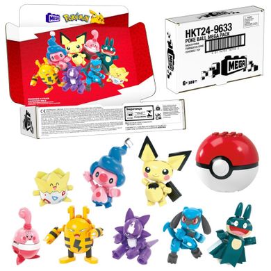 MEGA Pokemon, Poke Ball Mega Pack, set de constructie, 189 piese