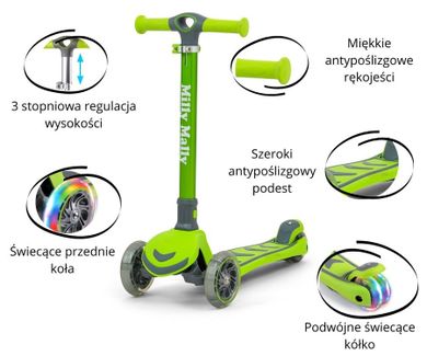Milly Mally, Scooter Boogie, trotineta, verde