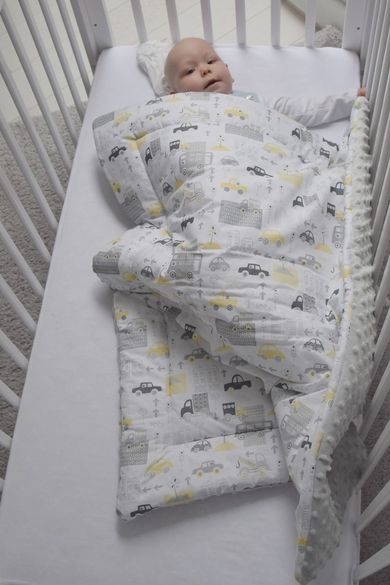 MimiNu, cearceaf frotte cu elastic, albastru deschis, 70-140 cm