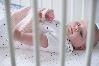Motherhood, Cearceaf de bumbac cu elastic, Black Dots