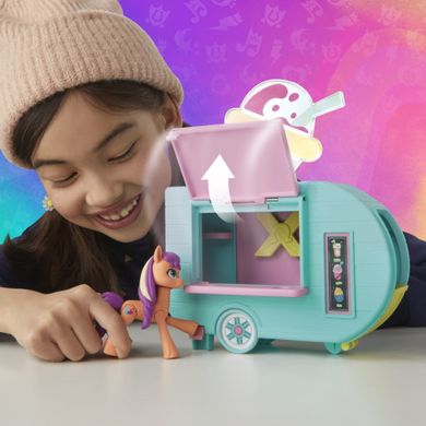 My Little Pony, Sunny Starscout - Smoothie Truck, set de joaca cu figurina si accesorii