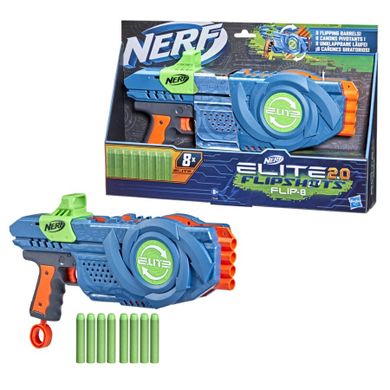 Nerf Elite 2.0, Flip-8, blaster si 8 proiectile