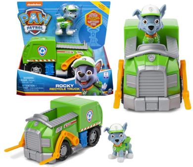 Paw Patrol, Rocky, vehicul cu figurina