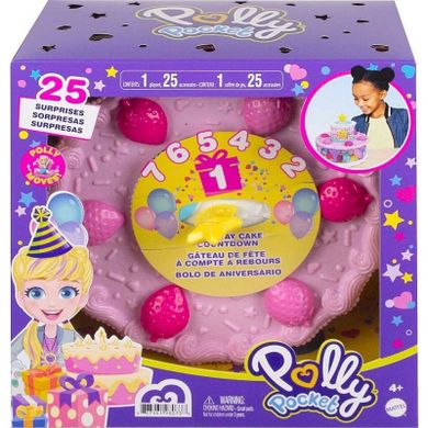 Polly Pocket, Tort Surprisa, set de joaca cu figurine si accesorii