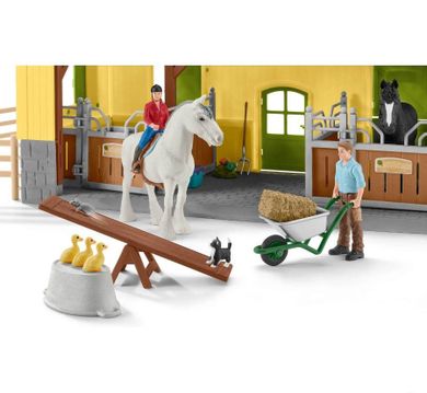 Schleich, Farm World, Grajd de cai, set, 42485