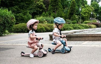 Scoot & Ride, Highwaykick 1, vehicul fara pedale si trotineta 2 in 1, Rose