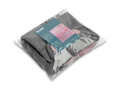 Sensillo, poncho pentru scaun auto, gri melange, roz