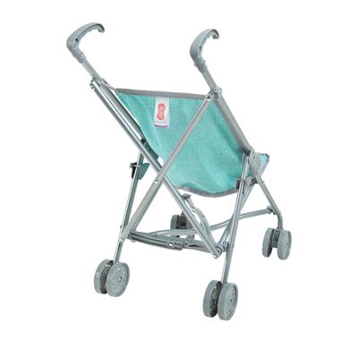 Smiki, carucior tip umbrela pentru papusi, albastru