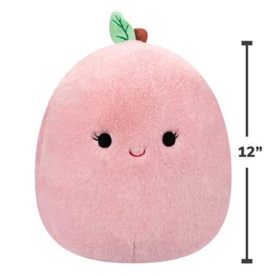 Squishmallows, Fuzzamallows, Phyllis, Peach, jucarie de plus, 30 cm