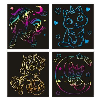 Top Model, Unicorn Ylvi, Mini Magic Scratch, card razuibil cu un stilou