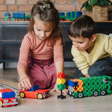 Trefl, Connect, Cabriolet / Delivery Van, set de constructie, 87 piese, 61970
