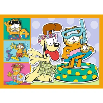 Trefl, Garfield loves lasagna, puzzle 4in1, 54+48+35+70 piese