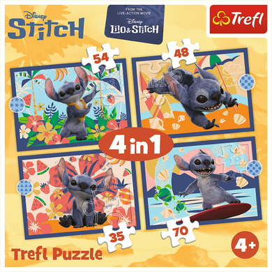 Trefl, Stitch The Movie, puzzle 4in1, 207 piese