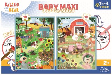 Trefl, Trefliks, Bebelusi amuzanti, Baby Maxi, puzzle, 2-10 piese