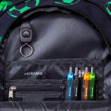 Astrabag, rucsac pentru scoala, cu 3 compartimente, Neo Football