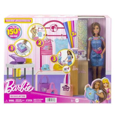 Barbie, Designer de moda, set de joaca cu papusa si accesorii