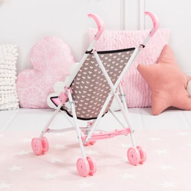 Bayer Design, Buggy, carucior sport pentru papusi, negru-roz