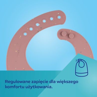 Canpol babies, Dots, baveta din silicon cu buzunar, galben
