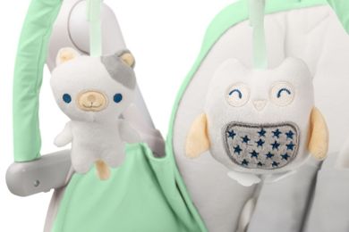 Caretero, Indigo, scaun inalt si leagan 2in1, menta verde