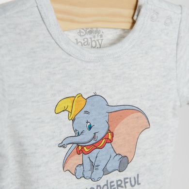 Cool Club, Body cu maneca scurta pentru baieti, mix, imprimeu Dumbo, set, 3 buc.