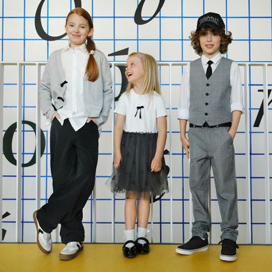 Cool Club, Pantaloni din material textil pentru baieti, gri