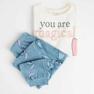 Cool Club, Pijama pentru fete, velur, mix, imprimeu Lilo si Stitch