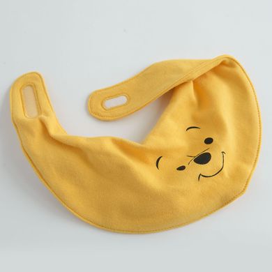 Cool Club, Set pentru baieti, Body cu maneca lunga, Pantaloni cu botosei, Esarfa, gri-galben, imprimeu Winnie the Pooh