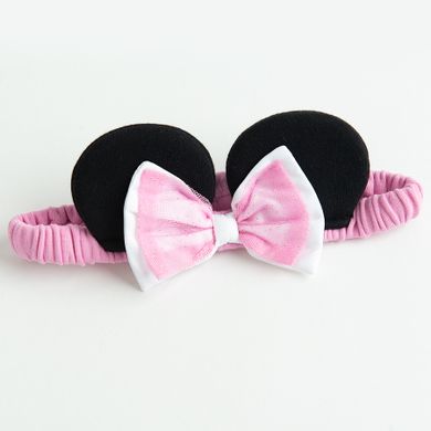 Cool Club, Set pentru fete, Body-rochie cu maneca scurta pentru fete, Bentita, roz, imprimeu Minnie Mouse
