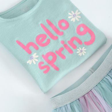 Cool Club, Set pentru fete, Tricou, Fusta, menta-roz
