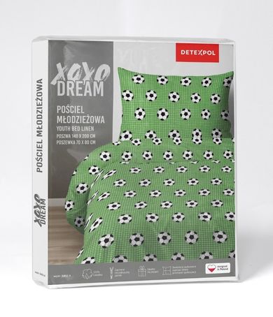 Fotbal, set lenjerie de pat single, 160-200 cm