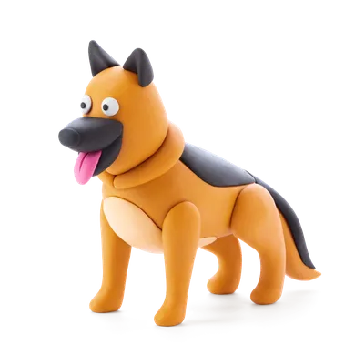 Hey Clay, Dog Story, set creativ, 15 cutii de plastilina