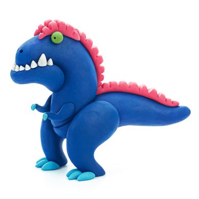 Hey Clay, Mega Dinos, set creativ, 18 cutii de plastilina