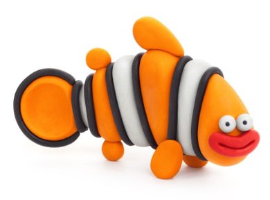 Hey Clay, Ocean, set creativ, 18 cutii de plastilina