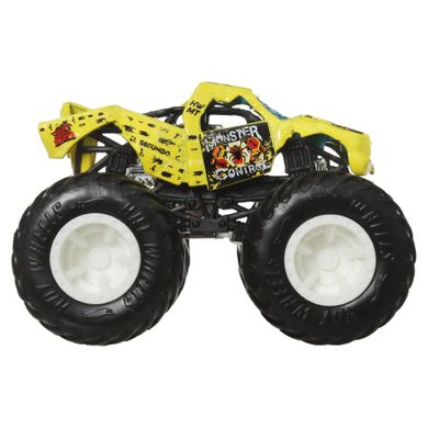 Hot Wheels, Monster Trucks, Totaled + masina Hot Wheels, scara 1:64, JCG32
