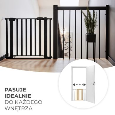 Kinderkraft, Lock & Go, poarta de siguranta, Wood