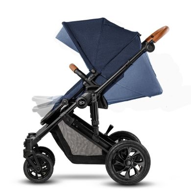Kinderkraft, Prime, carucior multifunctional 3in1, bleumarin + geanta Mommy Bag