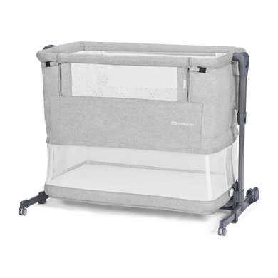 Kinderkraft, Side2Bed, patut suplimentar 3 in 1, Grey Melange