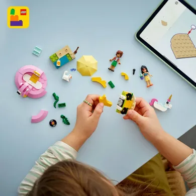 LEGO LEGO Friends, Petrecere la piscina cu unicornul si flamingo, 42658