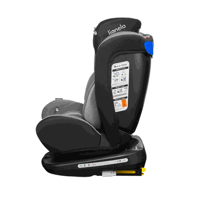 Lionelo, Bastiaan, scaun auto cu baza rotativa, Grey/Black