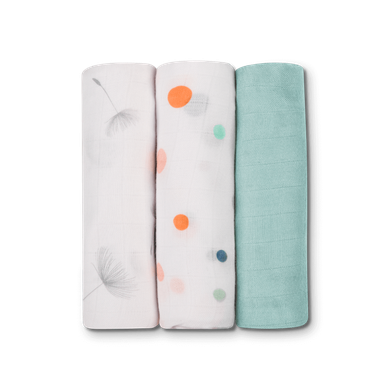 Lionelo, scutece textil din bambus, 70-70 cm, 3 buc., Dot
