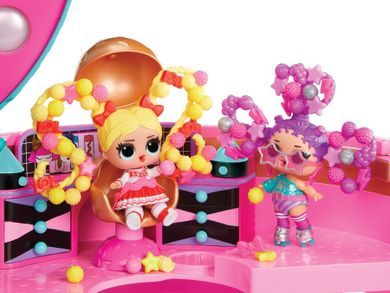L.O.L. Surprise, Hair Beads Salon, set cu mini papusa