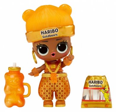 L.O.L. Surprise Loves Mini Sweets X Haribo, Goldbears, valiza si 3 papusi fashion