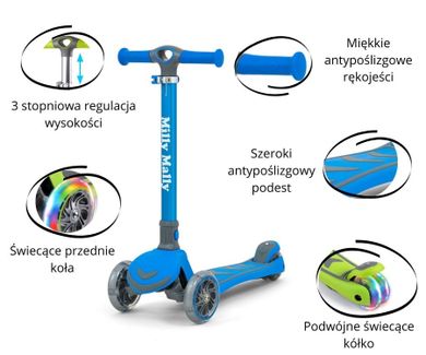 Milly Mally, Scooter Boogie, trotineta, albastru